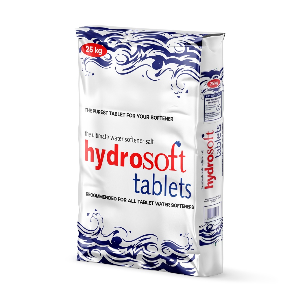 Hydrosoft Zoutkussens 25KG - Zout Tabletten Voor Waterverzachter (49/Pallet)